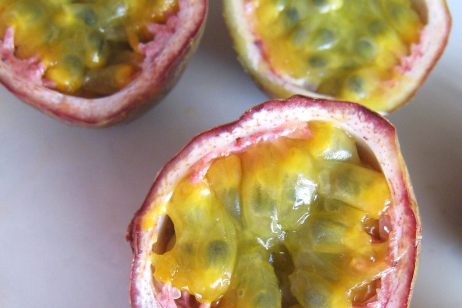 With their vigorous growth and ability to tolerate sandy soil, passionfruits grow great on Aotea. Photo / Paul Munhoven / CC