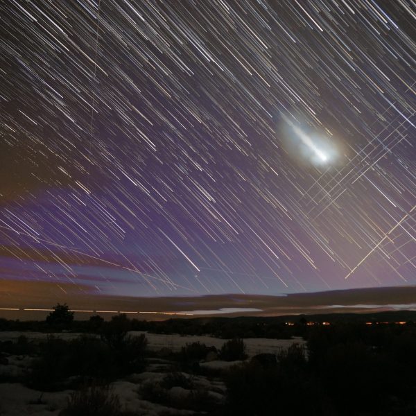 Venus and Starlink Satellites. Photo / Mike Lewinski / Creative Commons