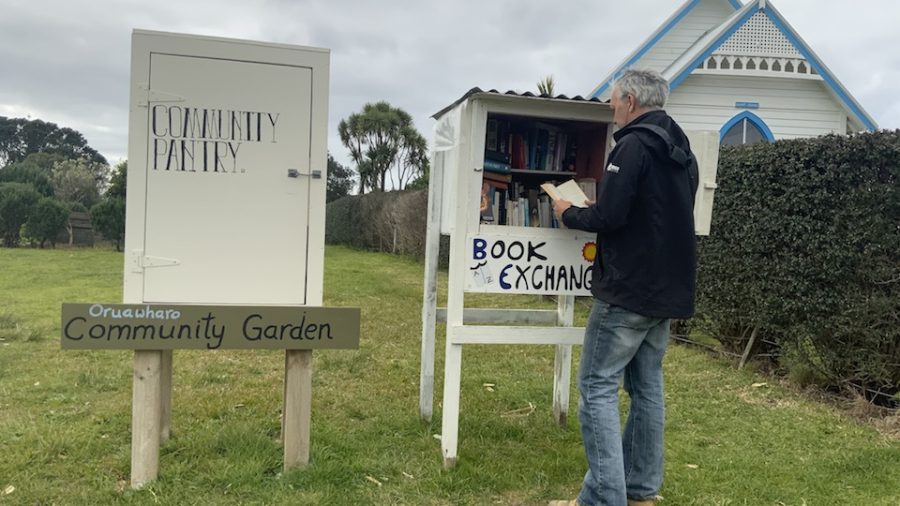 The Book Exchange and Community Pantry at Medlands. Photo / Anamata Resource Recovery