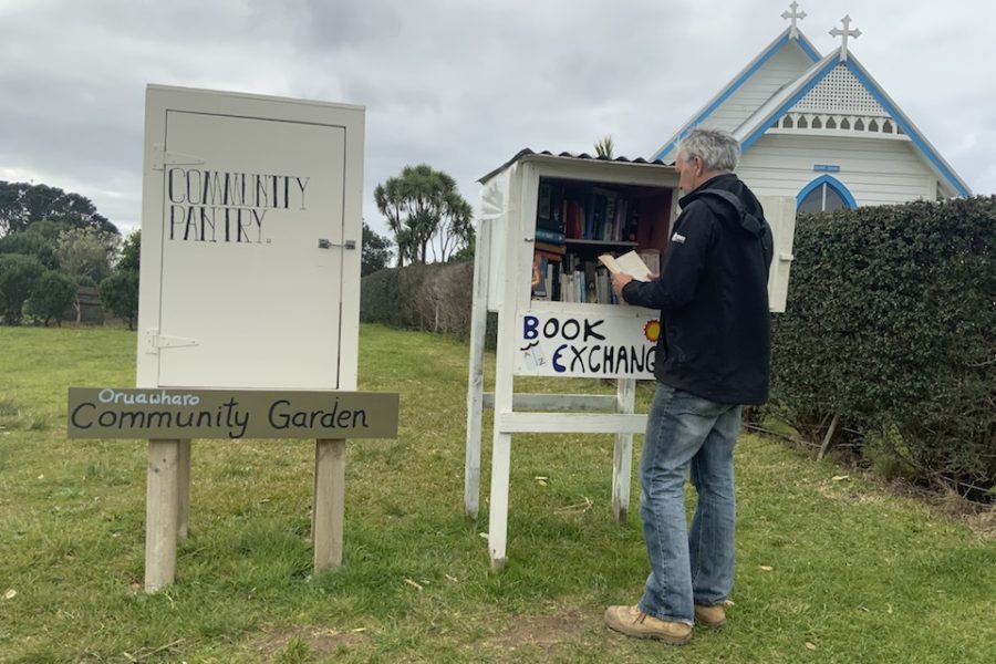 The Book Exchange and Community Pantry at Medlands. Photo / Anamata Resource Recovery