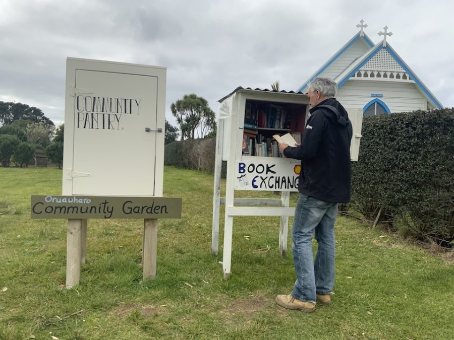 The Book Exchange and Community Pantry at Medlands. Photo / Anamata Resource Recovery