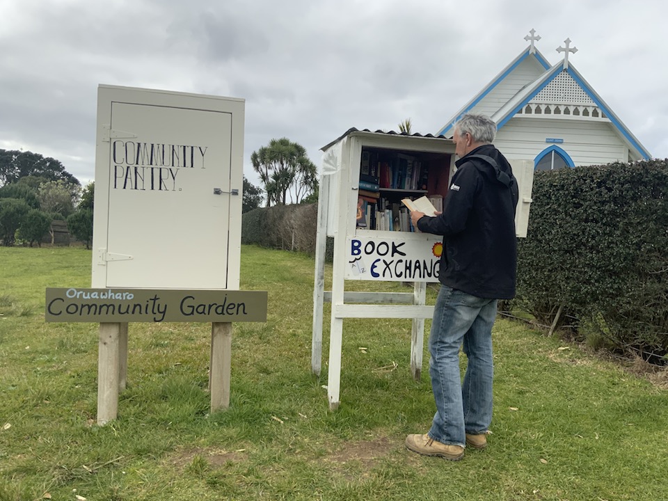 The Book Exchange and Community Pantry at Medlands. Photo / Anamata Resource Recovery