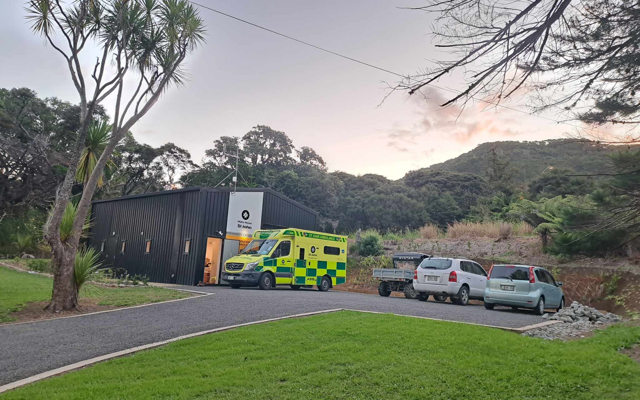 The Great Barrier Island Ambulance Station in Tryphena. Photo / Supplied
