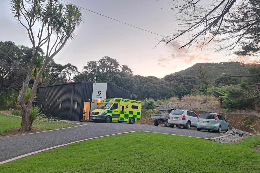 The Great Barrier Island Ambulance Station in Tryphena. Photo / Supplied