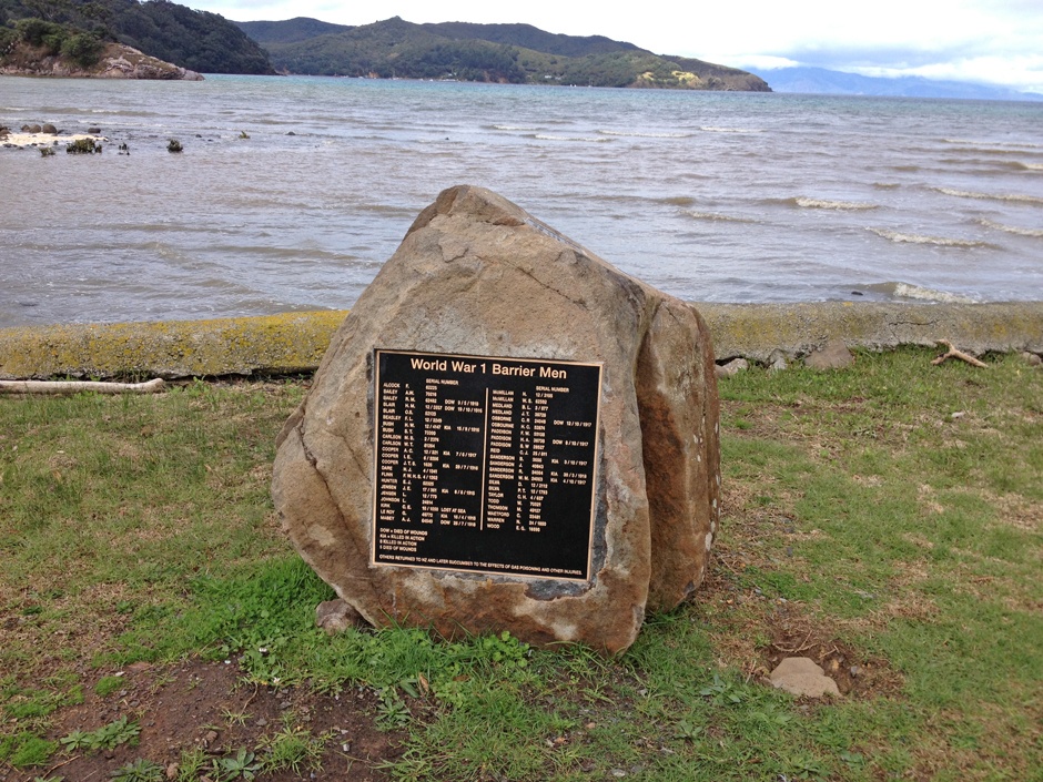 Rock of Remembrance: Great Barrier's WWI Legacy at Tryphena. Photo / NZ History