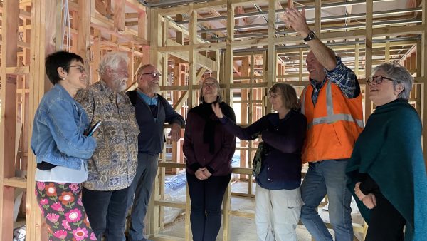 Health Trustees on a recent site inspection of the new Community Health Centre wing. Photo / GBICHT