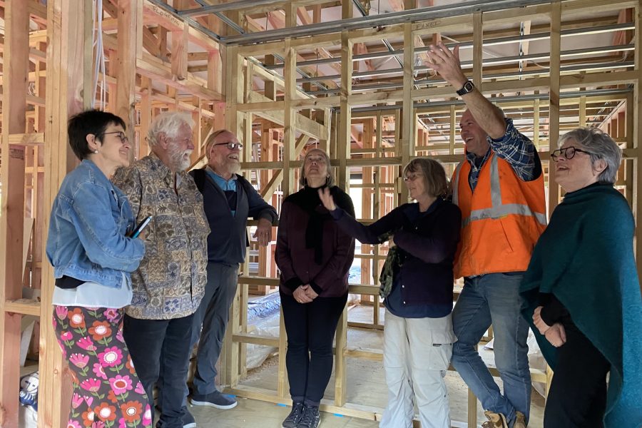 Health Trustees on a recent site inspection of the new Community Health Centre wing. Photo / GBICHT