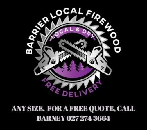 BARRIER LOCAL FIREWOOD. ANY SIZE. FOR A FREE QUOTE, CALL BARNEY: 027 274 3664