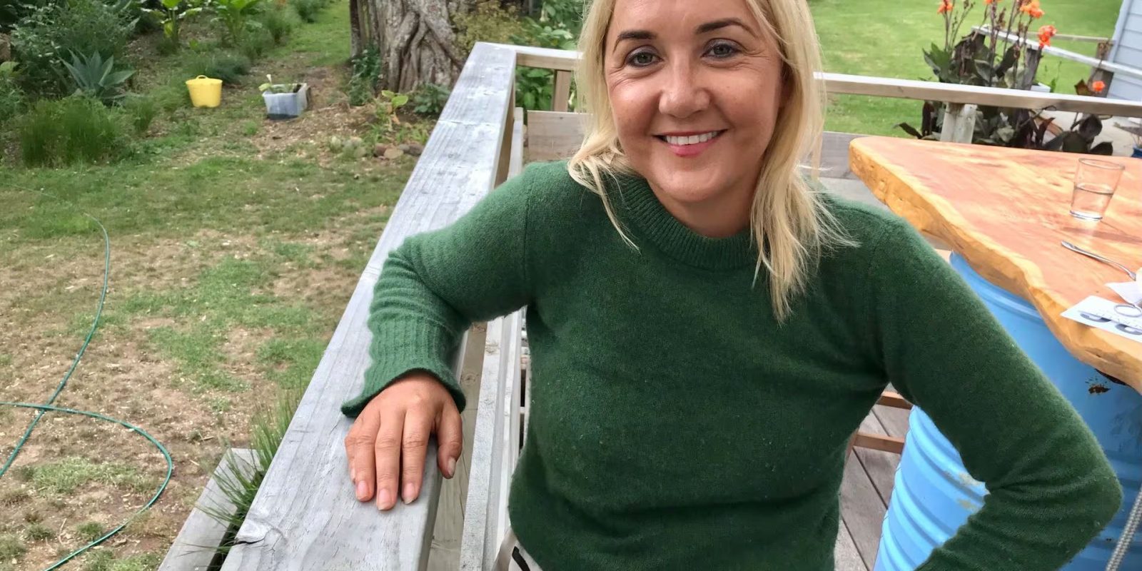 Nikki Kaye at The Currach Irish Pub, a beloved spot on Great Barrier Island where her friendly presence and warm smile made her a cherished part of the community.