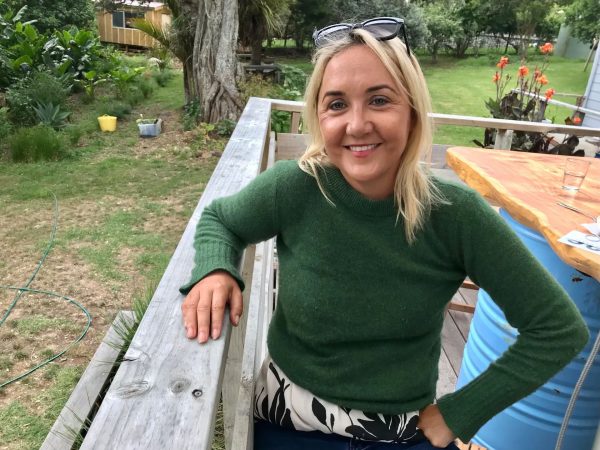 Nikki Kaye at The Currach Irish Pub, a beloved spot on Great Barrier Island where her friendly presence and warm smile made her a cherished part of the community.