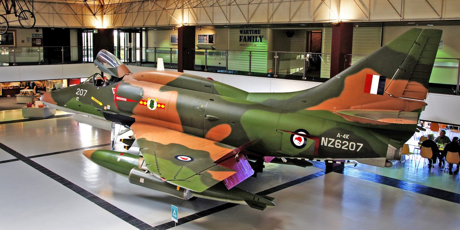 Grounded symbol of New Zealand's diminished defense investment: an A-4K Skyhawk at the RNZAF Museum, Christchurch. Photo / Bernard Spragg / CC