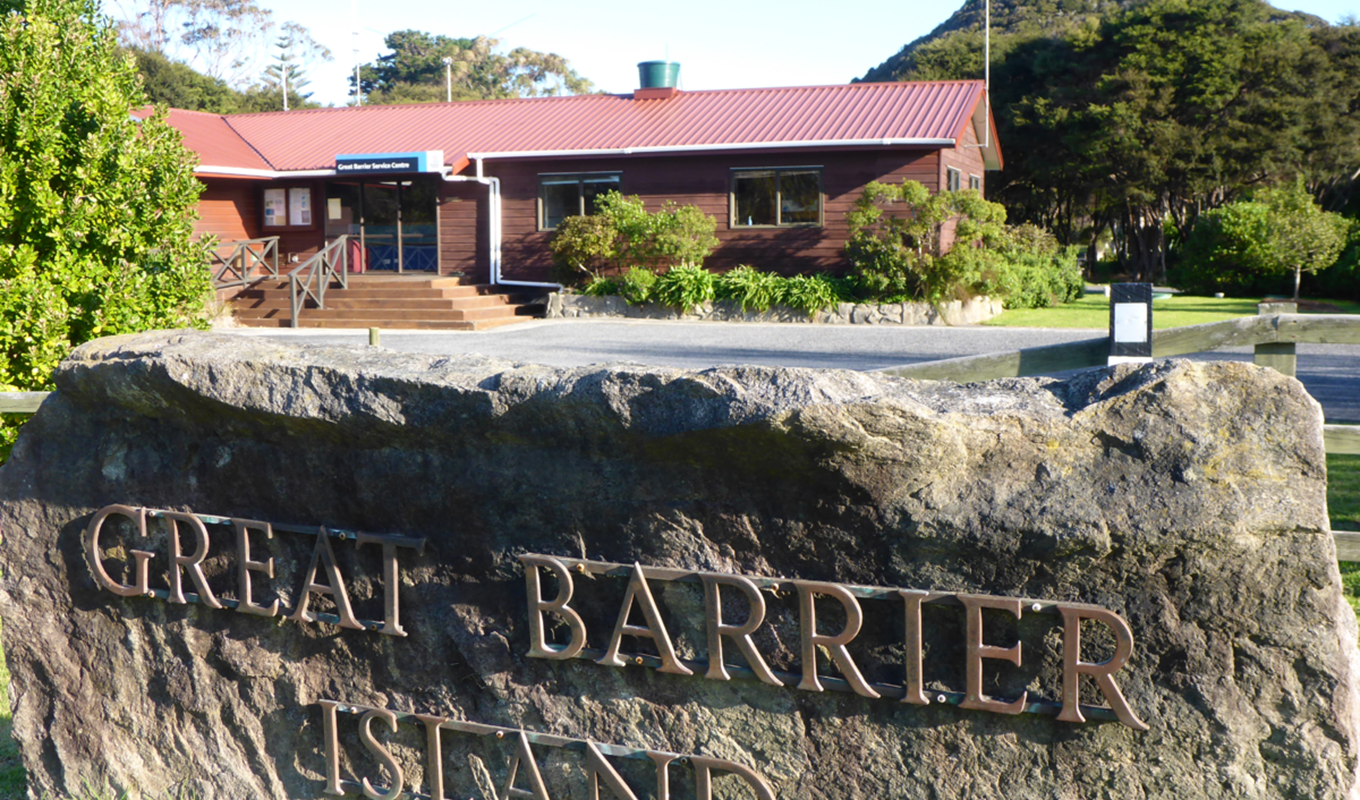 The Auckland Council service centre and local board office in Claris—hub of local decision-making on Great Barrier Island. Photo / Auckland Council