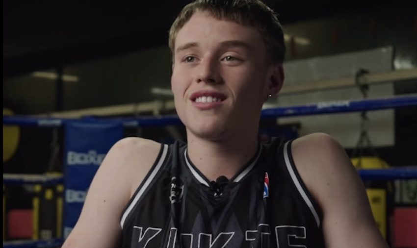 Hunter Edwards hasn’t forgotten where he comes from. The young kickboxer grew up on Great Barrier and is now carving out a name for himself in the K-1 scene with Balmoral Lee Gar in Auckland.