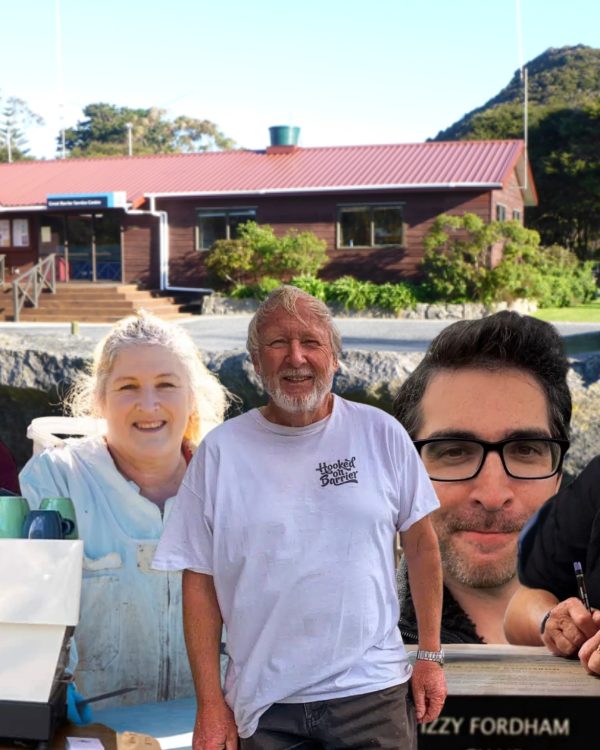 The newly elected Aotea / Great Barrier Local Board — five locals chosen to represent the island for the next term.