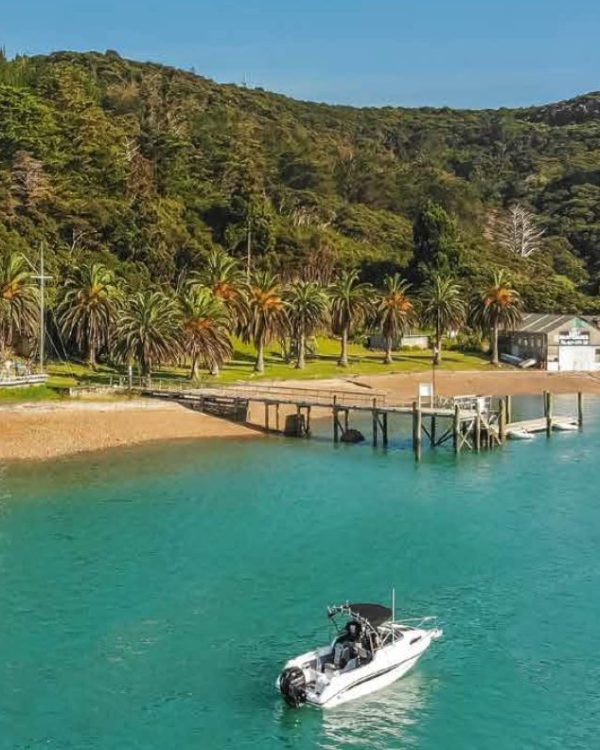 The RNZYS property at Bon Accord Harbour, Kawau Island — including the historic Lidgard House (left) — is set to be sold, despite opposition from some members.