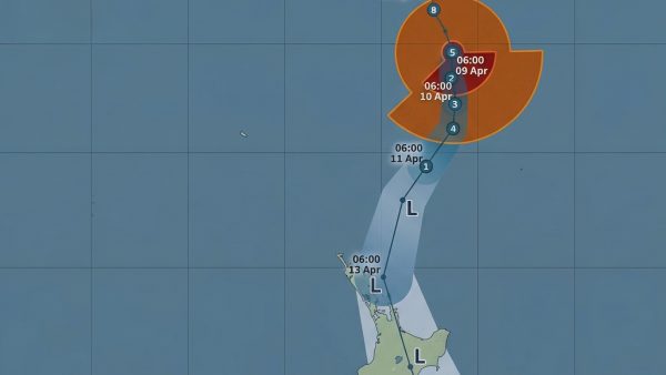 Tropical Cyclone Vaianu - Metservice - 0900 Thu Apr 9